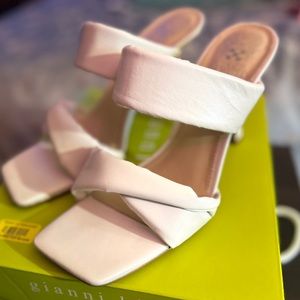 Vince Camuto Brisette Sandal used in good condition only bottoms show any wear